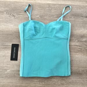 Marciano Corset Top Blue NEW WITH TAGS Teal Meal A893 Size 4